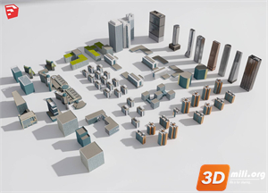Environment element Skp Files 